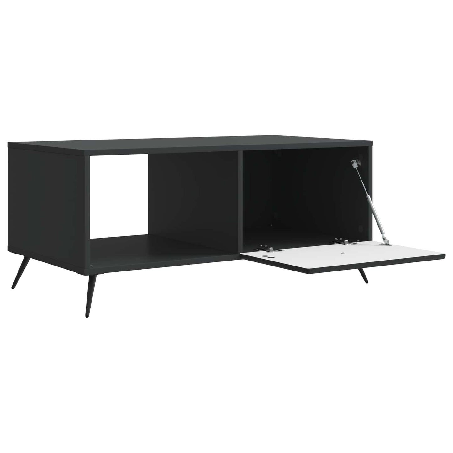 vidaXL Τραπεζάκι σαλονιού Μαύρο 90 x 50 x 40 cm Επεξεργασμένο Ξύλο