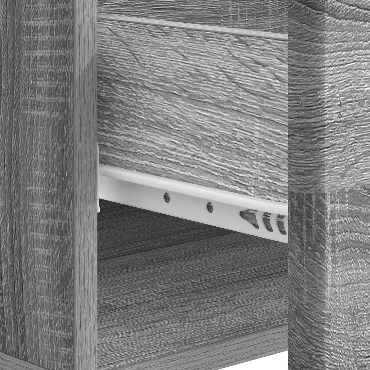 vidaXL Τραπεζάκι σαλονιού με συρτάρι Γκρι Sonoma 49 x 50 x 40 εκ