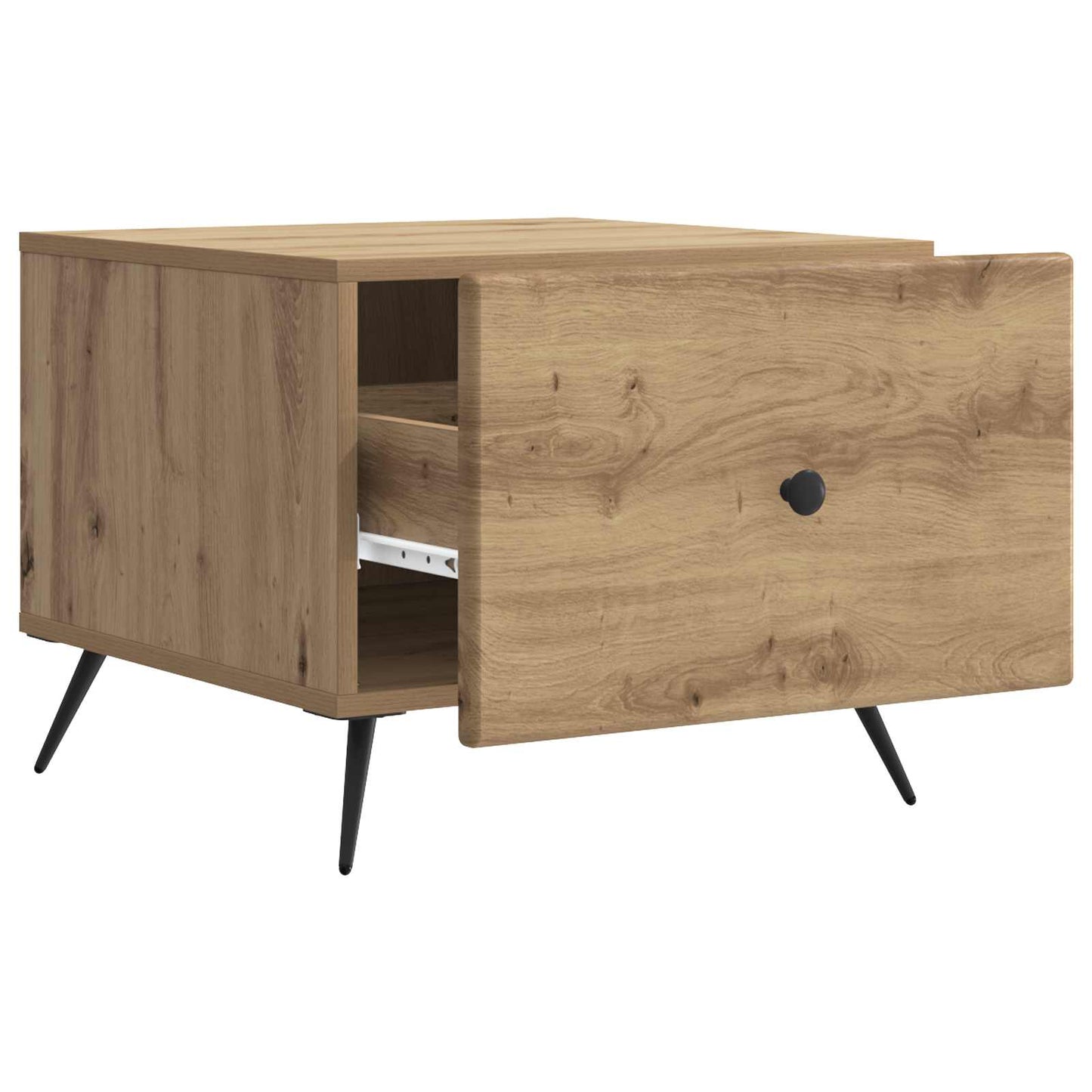 vidaXL Τραπεζάκι σαλονιού με συρτάρι Artisan Δρυς 49 x 50 x 40 εκ