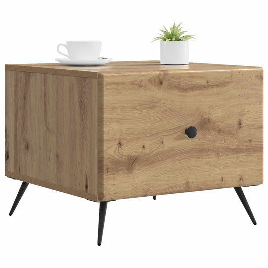 vidaXL Τραπεζάκι σαλονιού με συρτάρι Artisan Δρυς 49 x 50 x 40 εκ