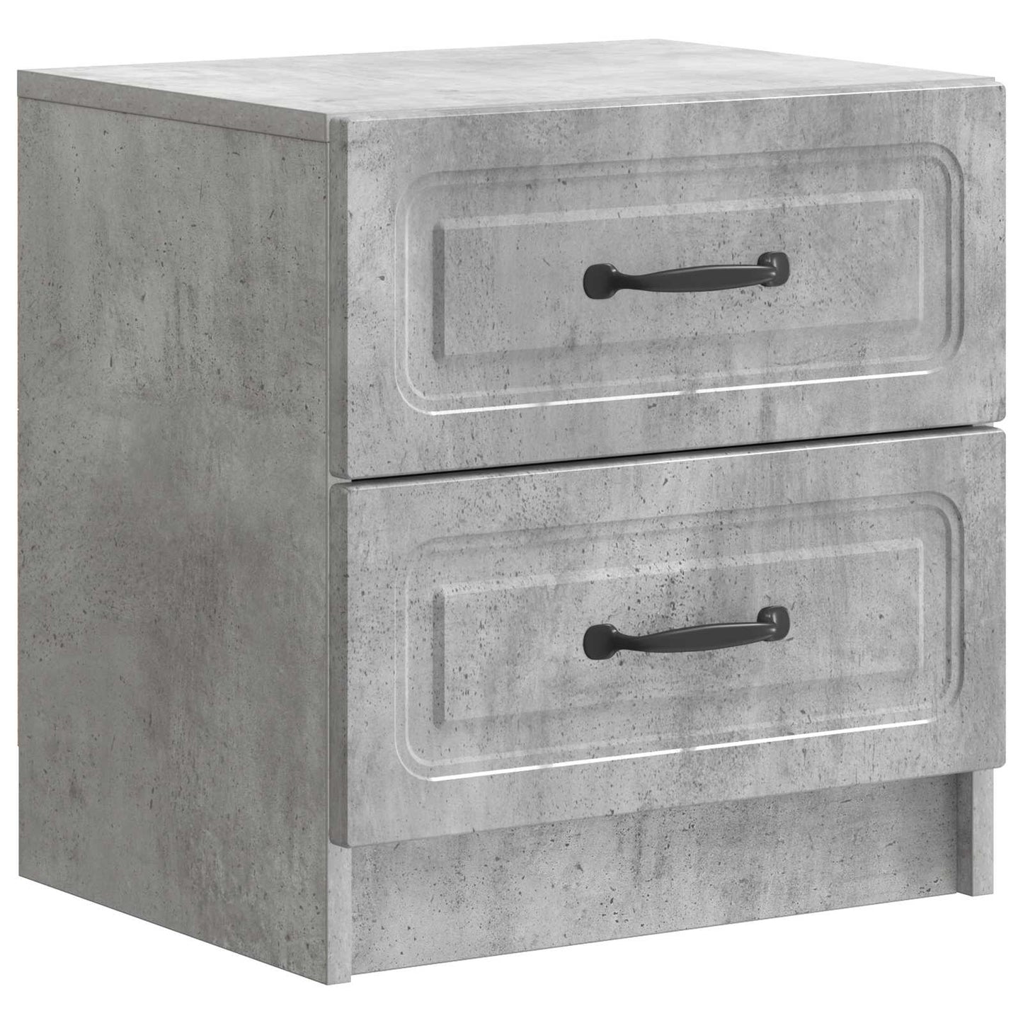 vidaXL Κομοδίνο 2 τεμ. Γκρι Σκυροδέματος 43 x 34,5 x 44,5 εκ