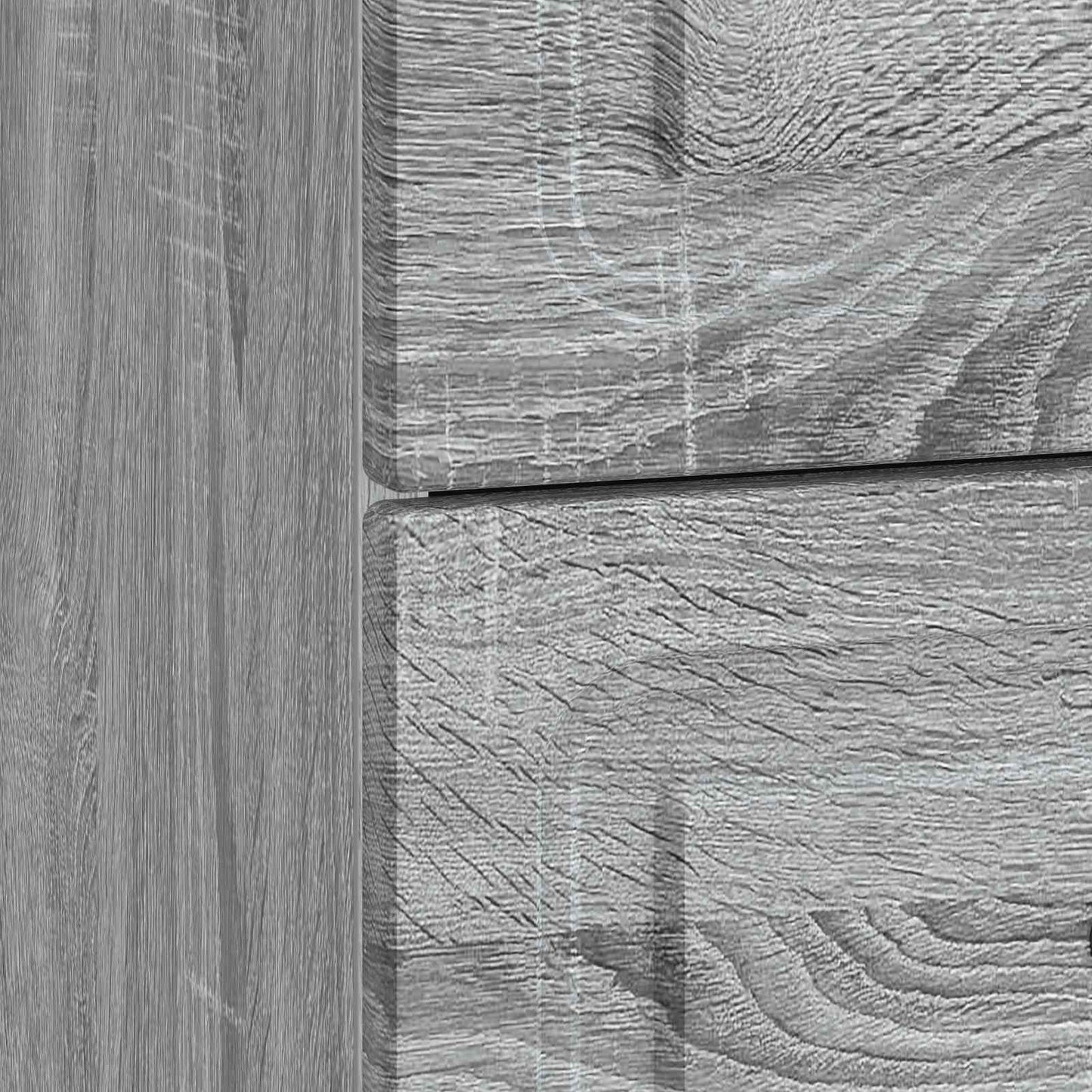 vidaXL Κομοδίνο Γκρι Sonoma 43 x 34,5 x 44,5 εκ Επεξεργασμένο Ξύλο