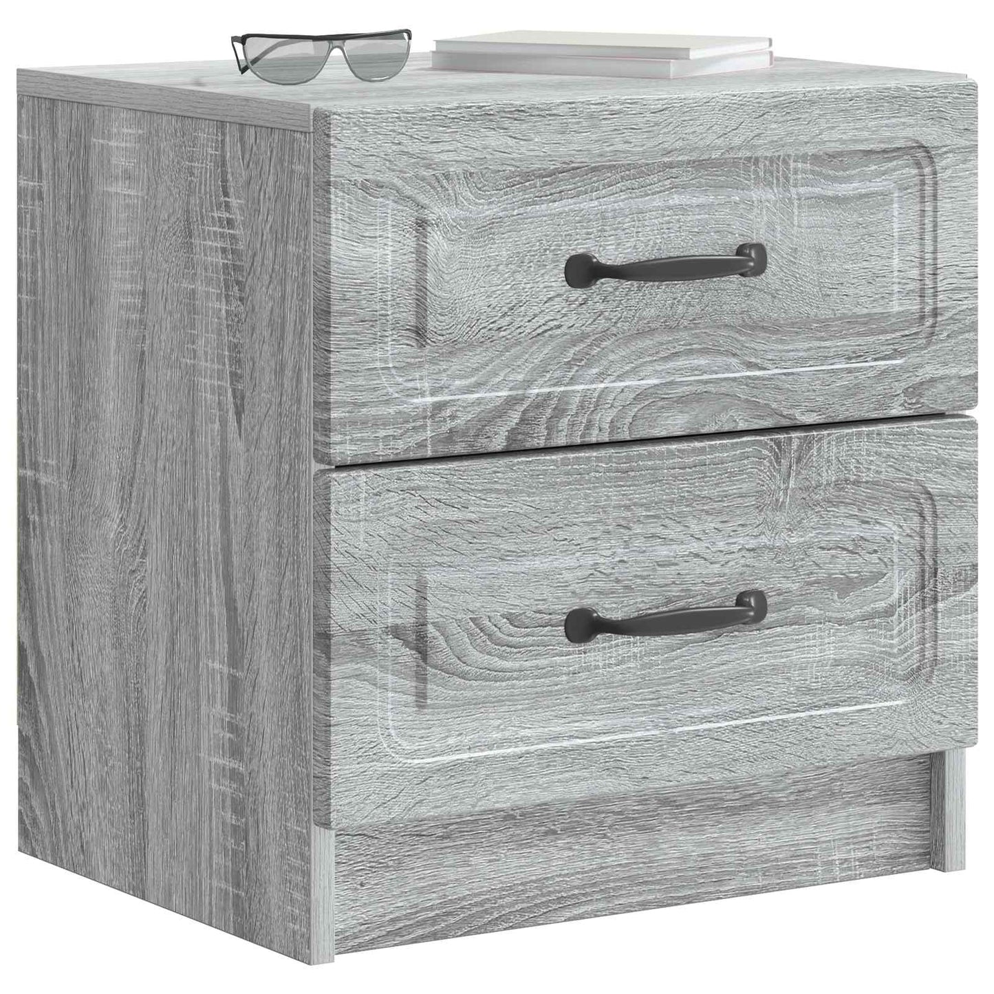 vidaXL Κομοδίνο Γκρι Sonoma 43 x 34,5 x 44,5 εκ Επεξεργασμένο Ξύλο