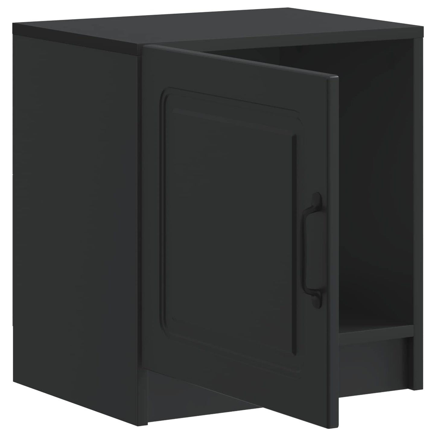 vidaXL Κομοδίνο Μαύρο 43 x 34,5 x 47 εκ. Επεξεργασμένο Ξύλο