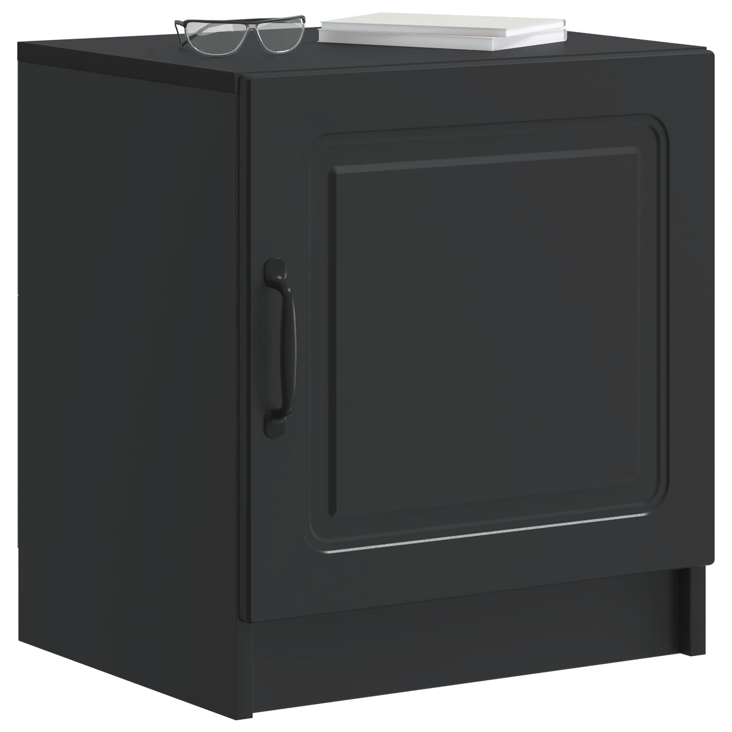 vidaXL Κομοδίνο Μαύρο 43 x 34,5 x 47 εκ. Επεξεργασμένο Ξύλο
