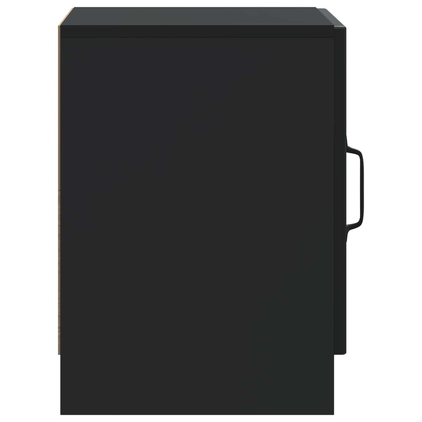 vidaXL Κομοδίνο Μαύρο 43 x 34,5 x 47 εκ. Επεξεργασμένο Ξύλο