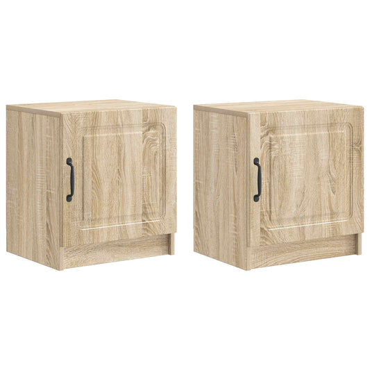 vidaXL Κομοδίνο 2 τεμ. Sonoma Δρυς 43 x 34,5 x 47 εκ.