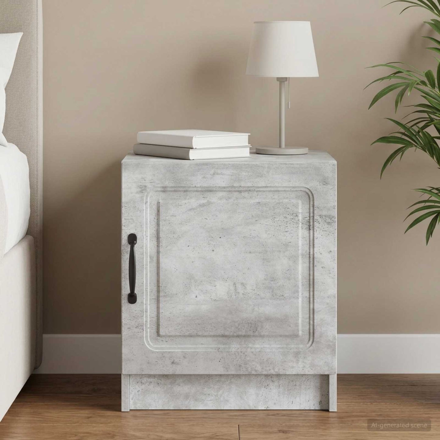 vidaXL Κομοδίνο Γκρι Σκυροδέματος 43 x 34,5 x 47 εκ.