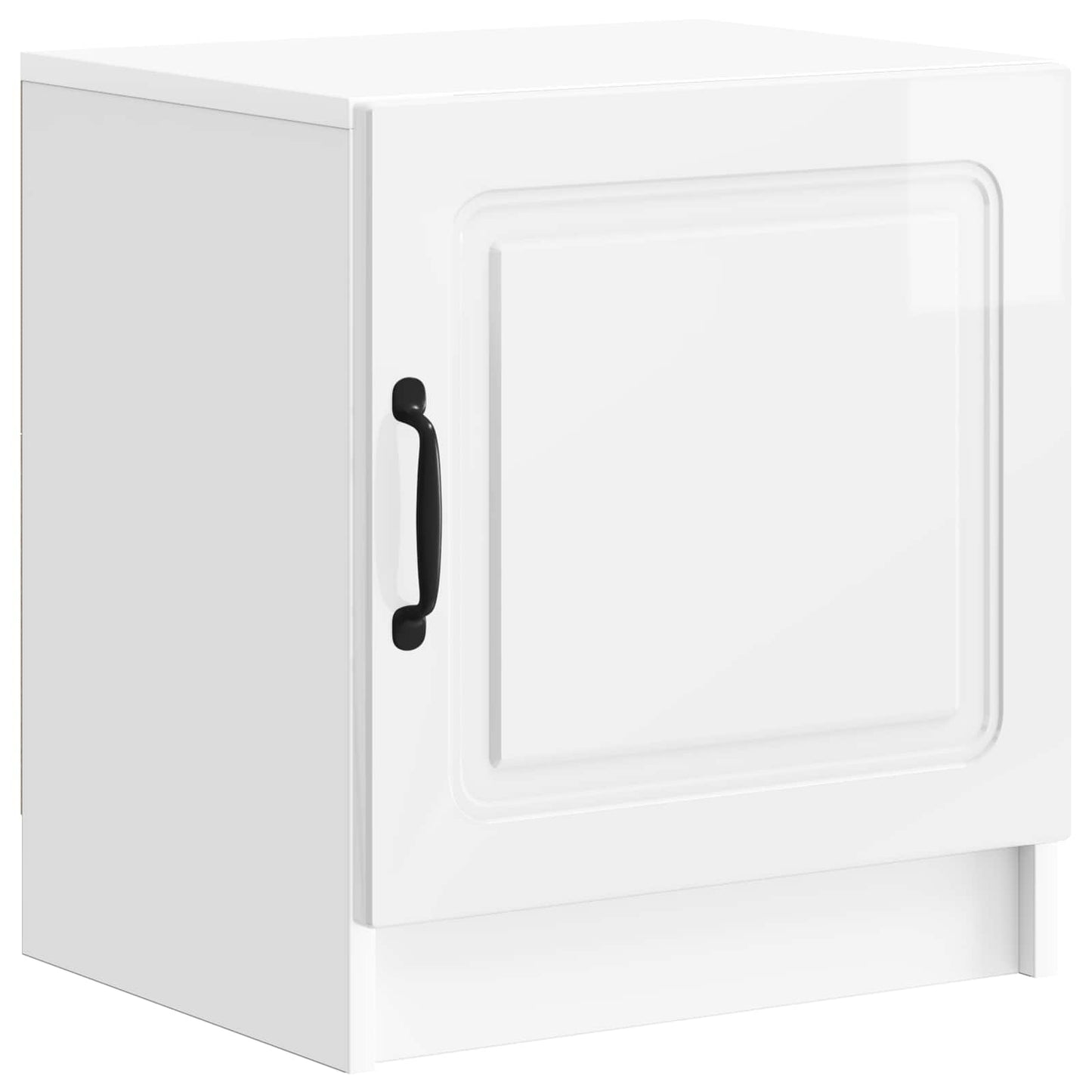 vidaXL Κομοδίνο 2 τεμ. Γυαλιστερό Λευκό 43 x 34,5 x 47 εκ.