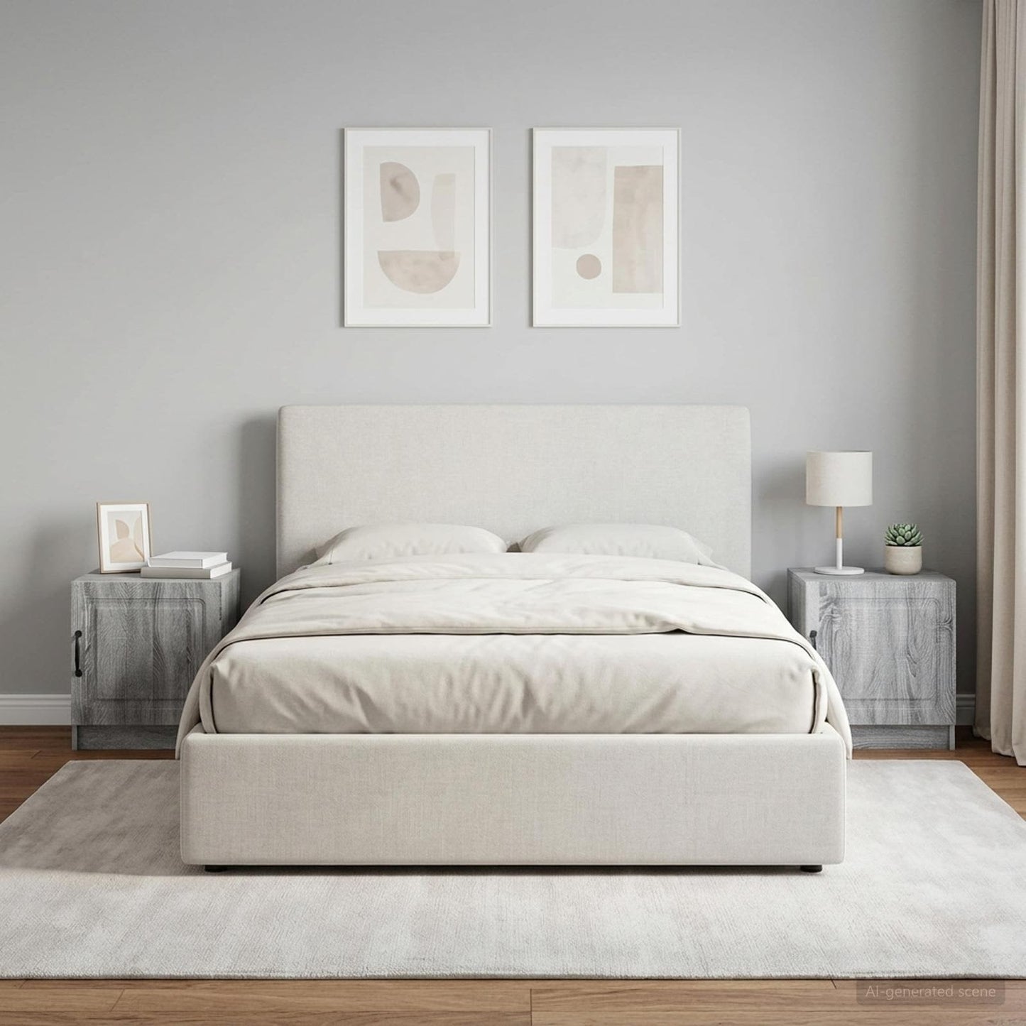 vidaXL Κομοδίνο 2 τεμ. Γκρι Sonoma 43 x 34,5 x 47 εκ.