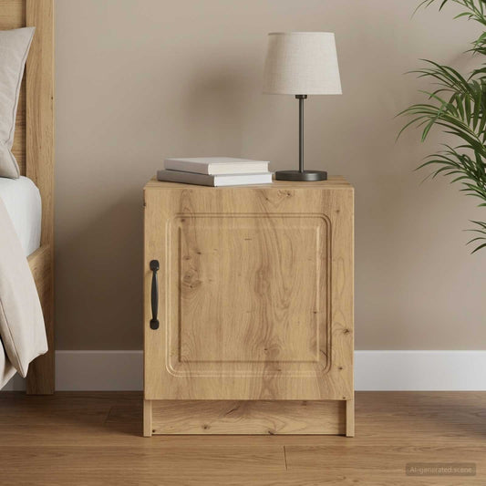 vidaXL Κομοδίνο Artisan Δρυς 43 x 34,5 x 47 εκ. Επεξεργασμένο Ξύλο