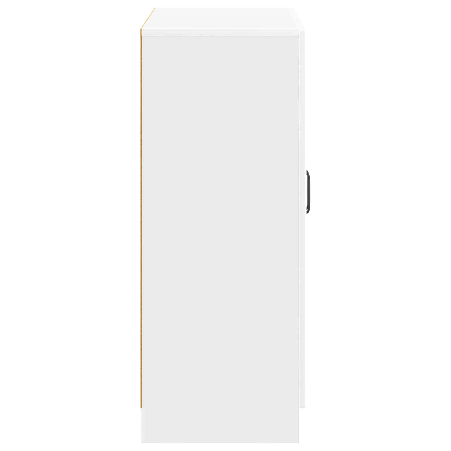 vidaXL Πλαϊνό γραφείο Γυαλιστερό Λευκό 66 x 34,5 x 87 εκ.