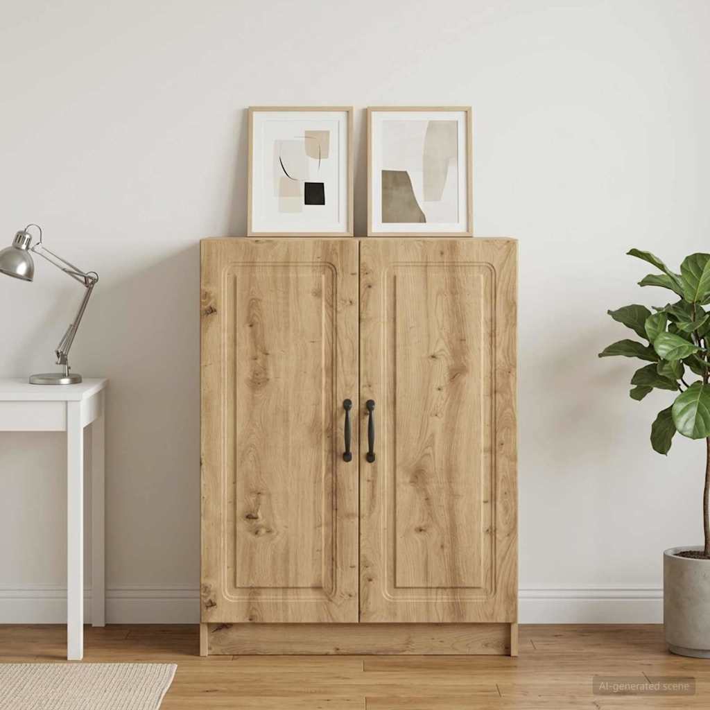 vidaXL Πλαϊνό γραφείο Artisan Δρυς 66 x 34,5 x 87 εκ.