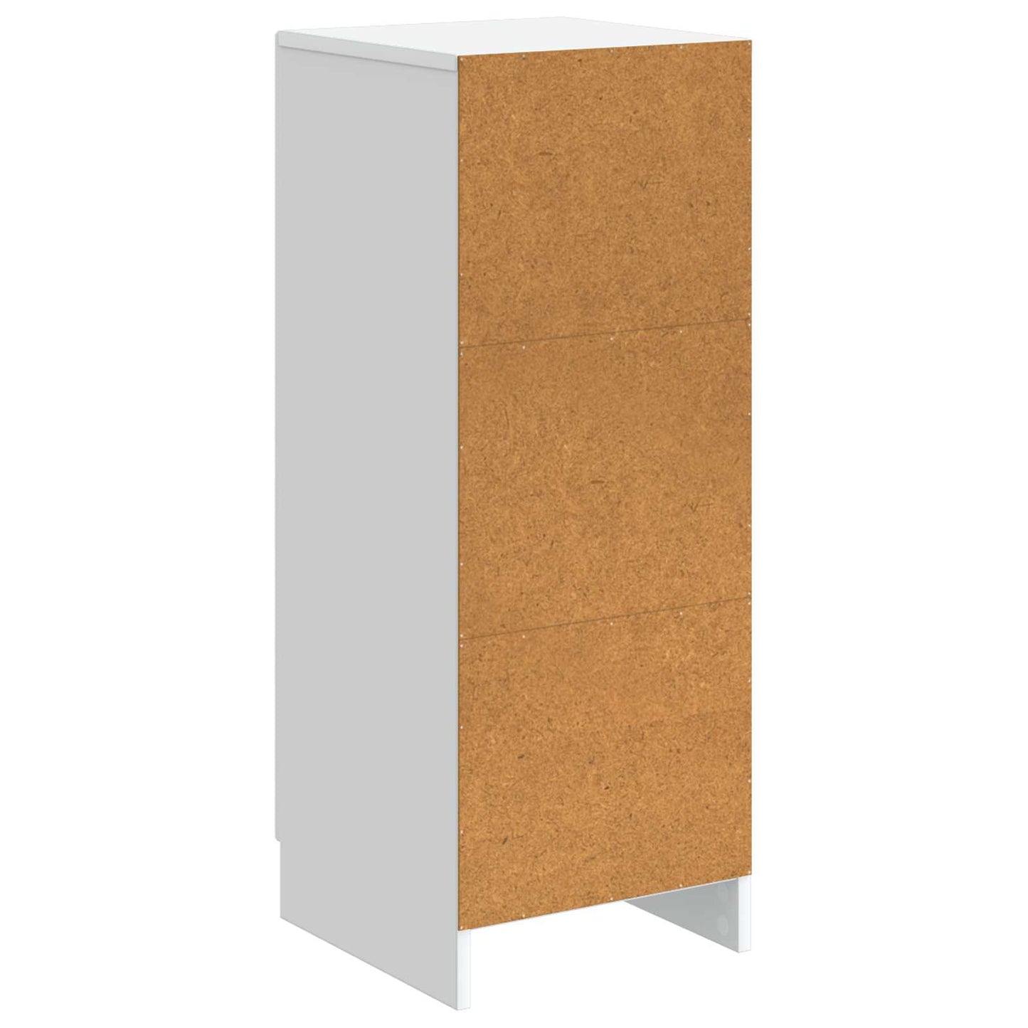 vidaXL Πλαϊνό γραφείο Λευκό 33 x 34,5 x 87 εκ. Επεξεργασμένο Ξύλο