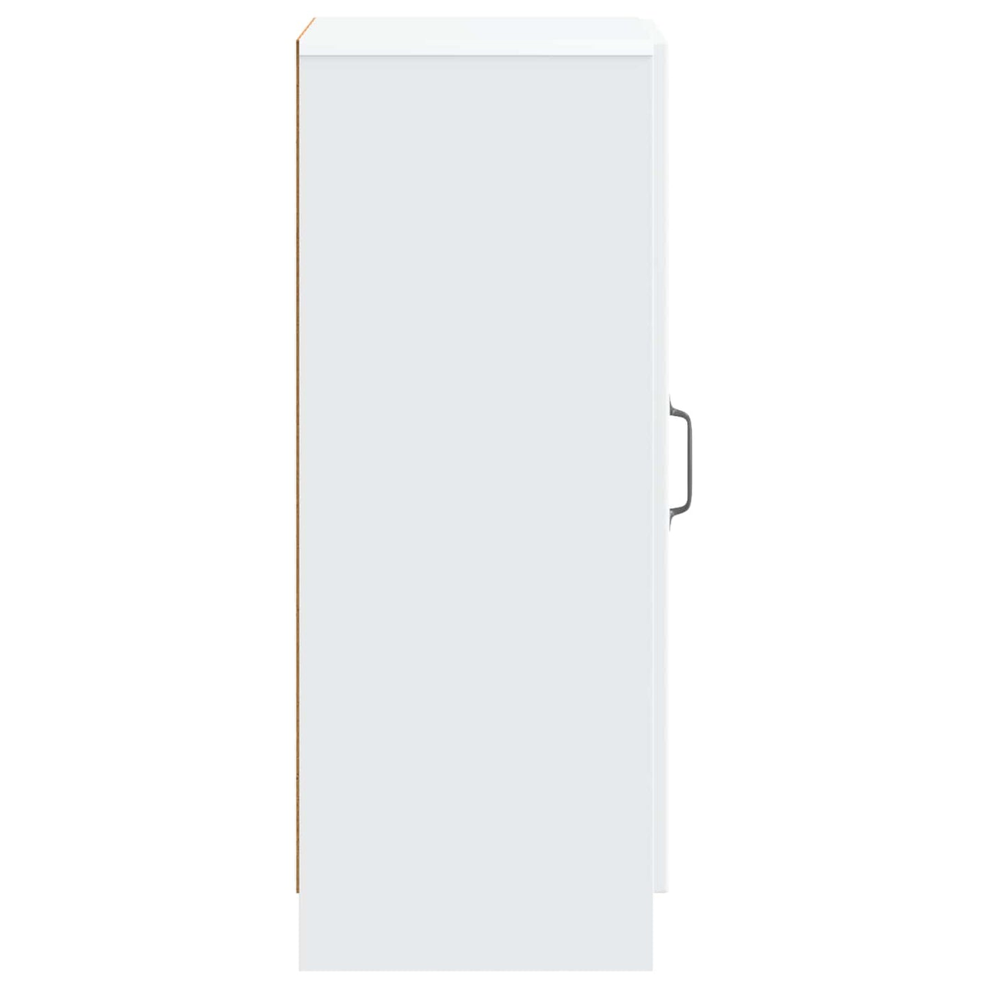 vidaXL Πλαϊνό γραφείο Λευκό 33 x 34,5 x 87 εκ. Επεξεργασμένο Ξύλο