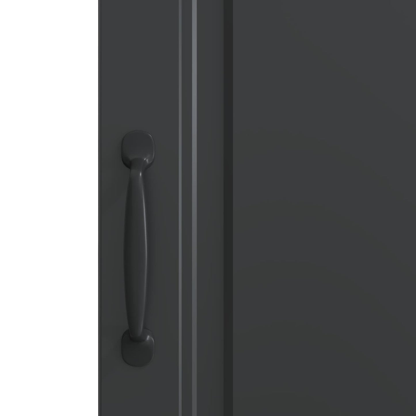 vidaXL Πλαϊνό γραφείο Μαύρο 33 x 34,5 x 87 εκ. Επεξεργασμένο Ξύλο