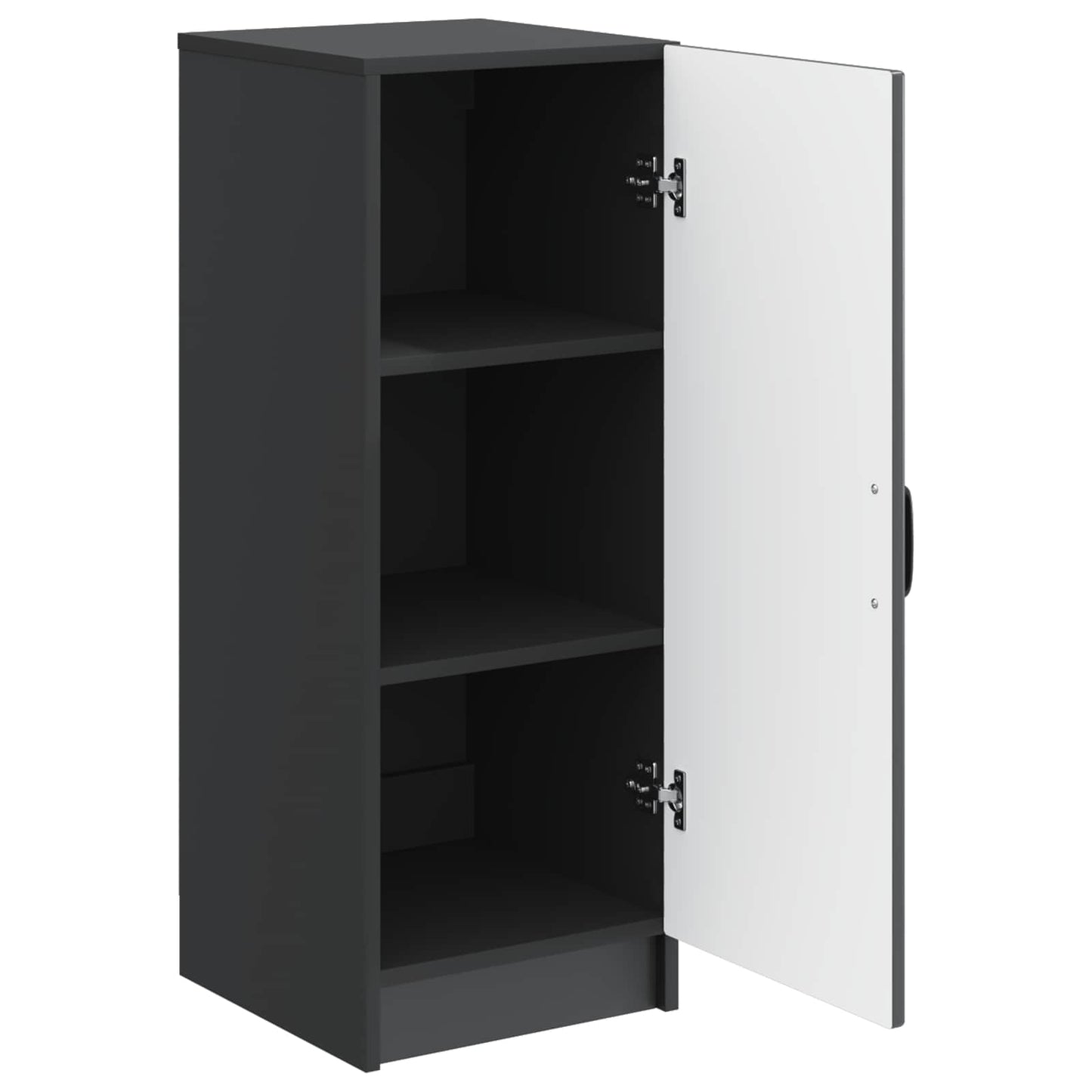 vidaXL Πλαϊνό γραφείο Μαύρο 33 x 34,5 x 87 εκ. Επεξεργασμένο Ξύλο