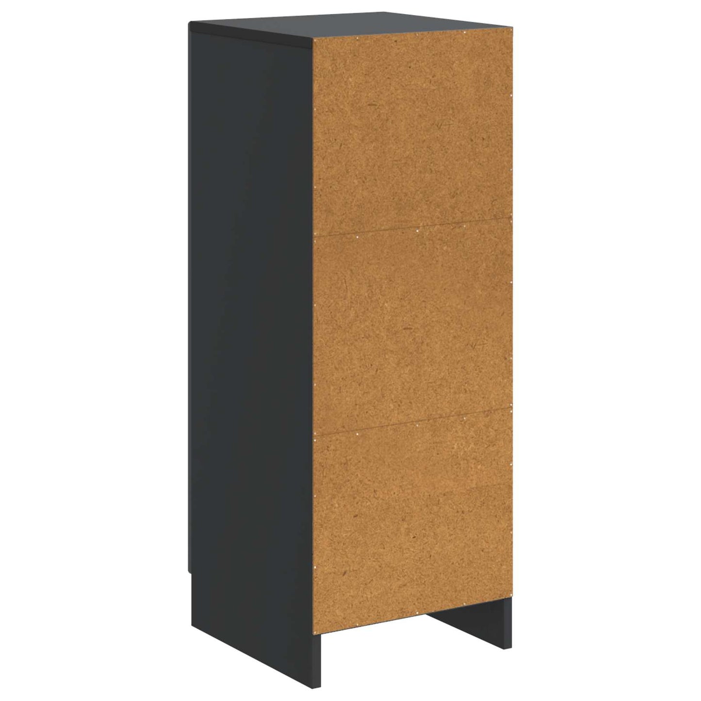 vidaXL Πλαϊνό γραφείο Μαύρο 33 x 34,5 x 87 εκ. Επεξεργασμένο Ξύλο