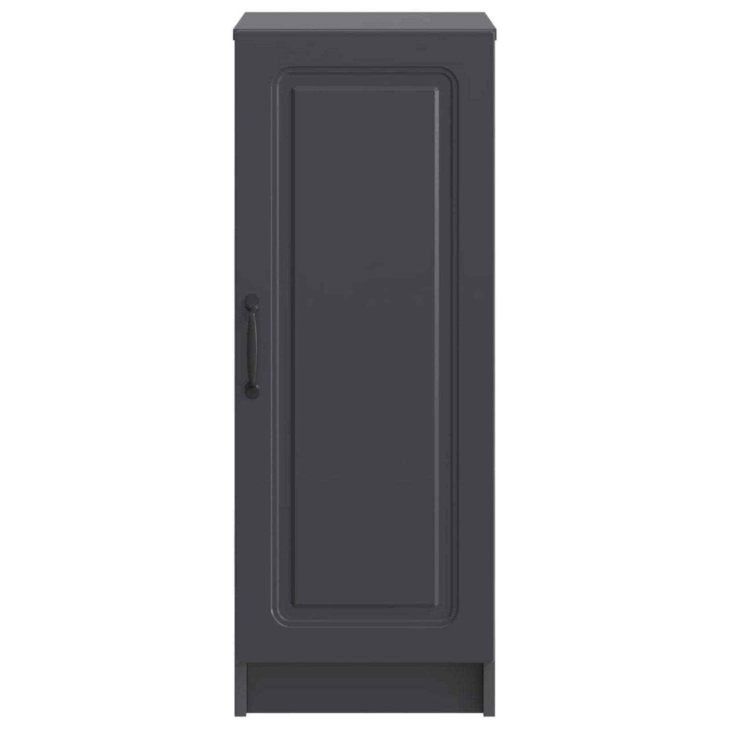 vidaXL Πλαϊνό γραφείο Μαύρο 33 x 34,5 x 87 εκ. Επεξεργασμένο Ξύλο