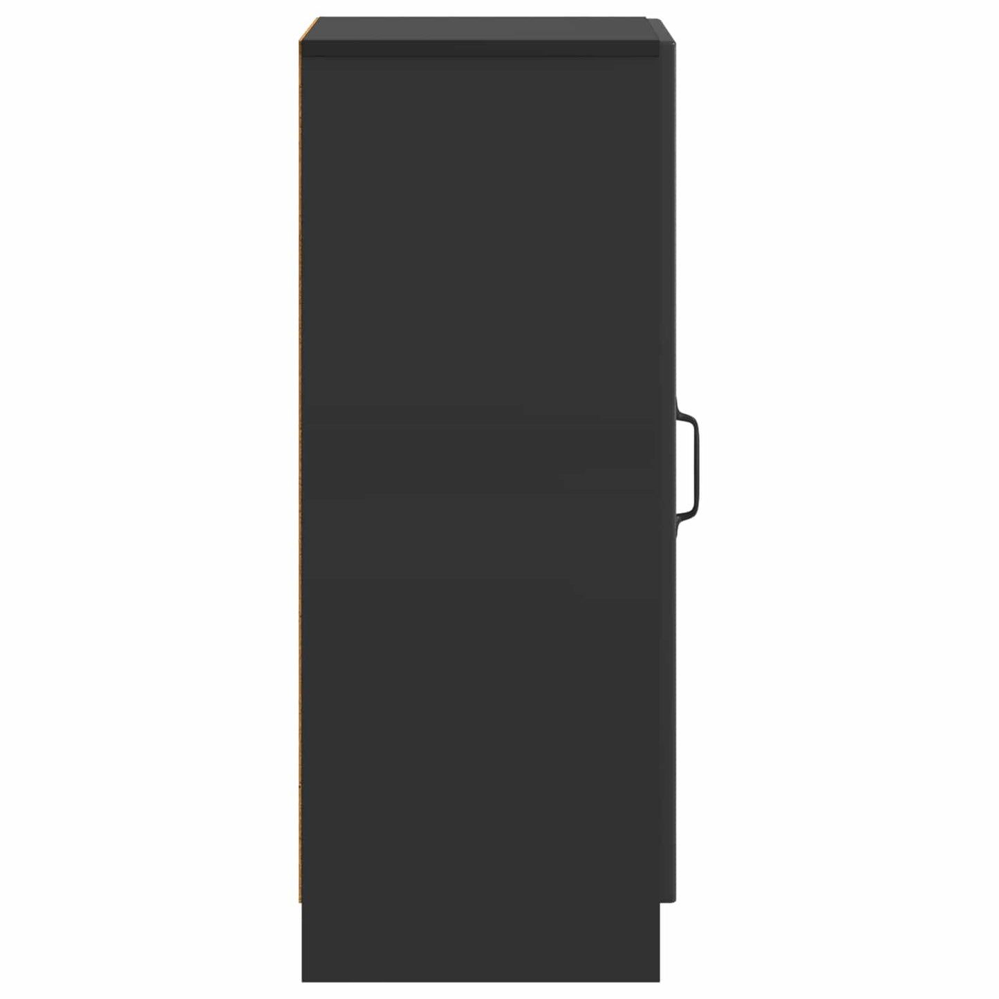 vidaXL Πλαϊνό γραφείο Μαύρο 33 x 34,5 x 87 εκ. Επεξεργασμένο Ξύλο