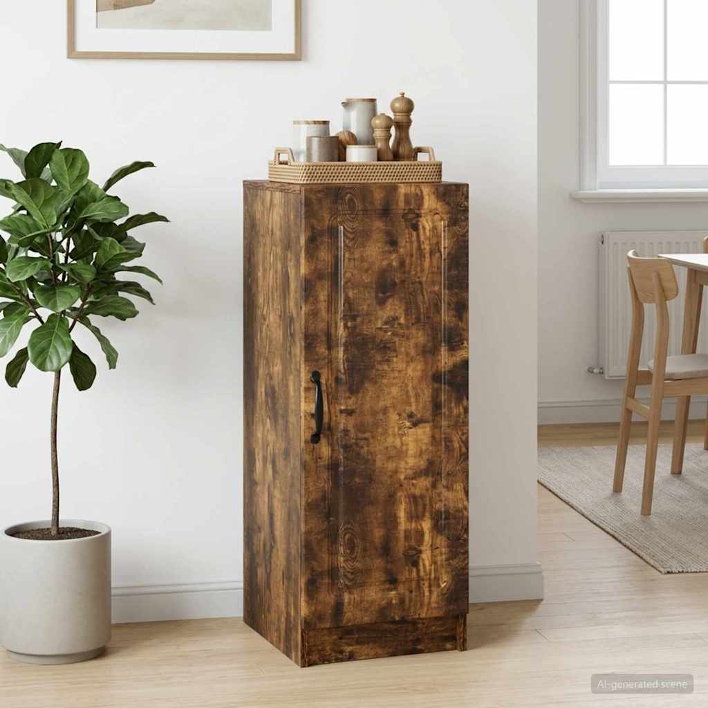 vidaXL Πλαϊνό γραφείο Καπνισμένο Ξύλο Δρυός 33 x 34,5 x 87 εκ.