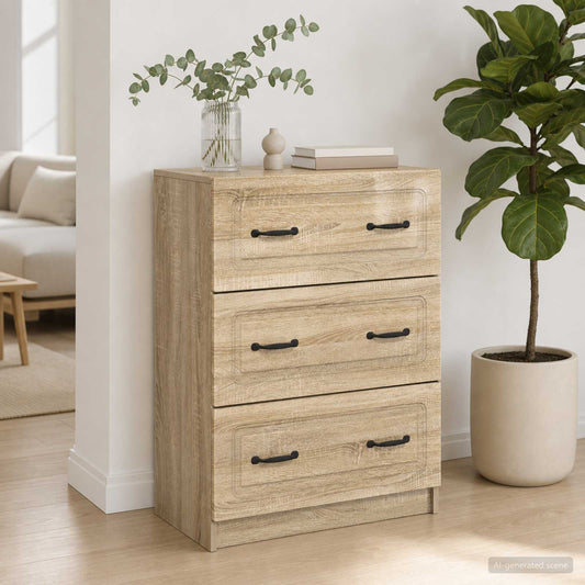 vidaXL Ντουλάπι με Συρτάρια 66 x 34,5 x 87 εκ. Επεξεργασμένο Ξύλο