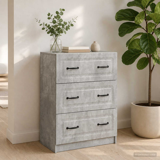 vidaXL Ντουλάπι με Συρτάρια 66 x 34,5 x 87 εκ. Επεξεργασμένο Ξύλο
