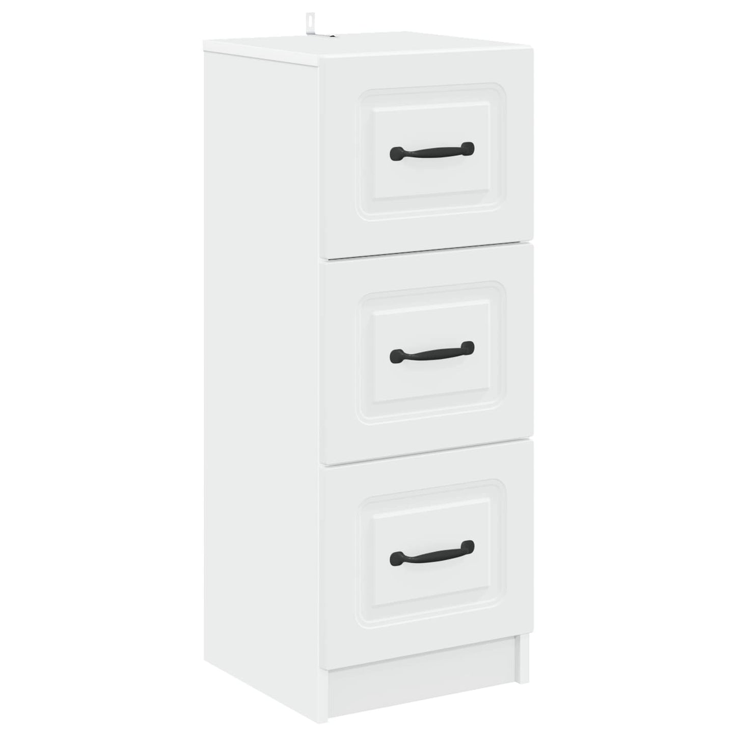 vidaXL Ντουλάπι με Συρτάρια Λευκό 33 x 34,5 x 87 εκ.