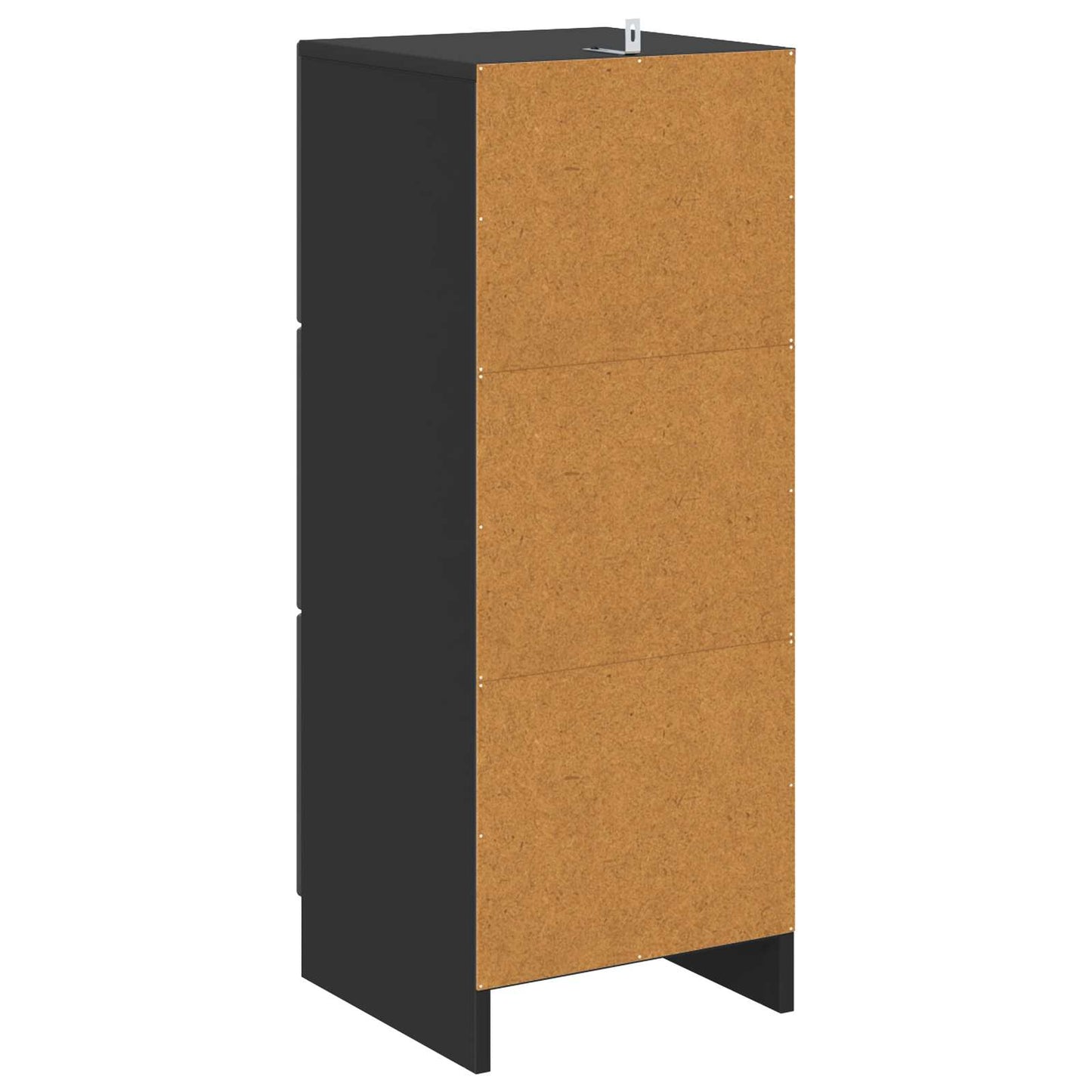 vidaXL Ντουλάπι με Συρτάρια Μαύρο 33 x 34,5 x 87 εκ.