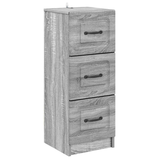vidaXL Ντουλάπι με Συρτάρια Γκρι Sonoma 33 x 34,5 x 87 εκ.