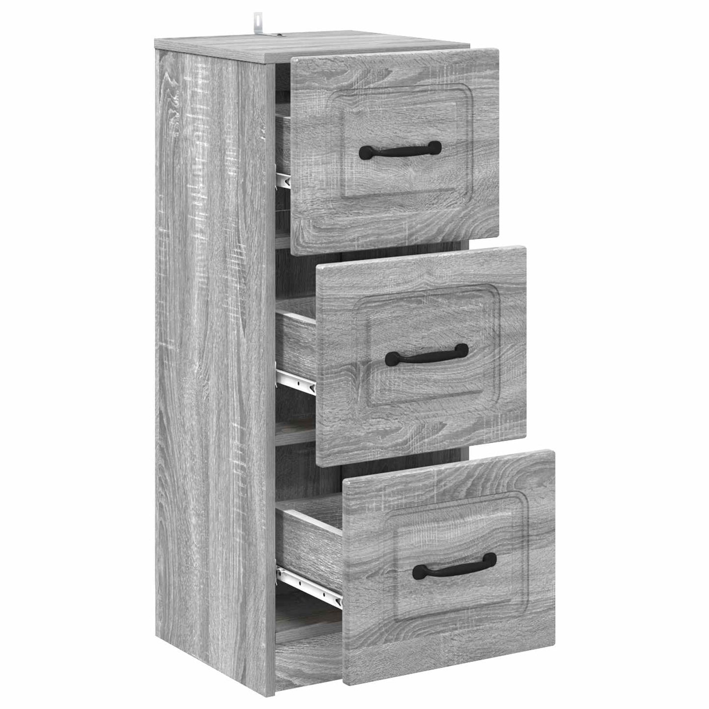 vidaXL Ντουλάπι με Συρτάρια Γκρι Sonoma 33 x 34,5 x 87 εκ.
