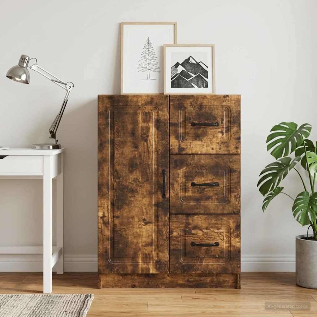vidaXL Πλαϊνό γραφείο Καπνισμένο Ξύλο Δρυός 66 x 34,5 x 87 εκ.