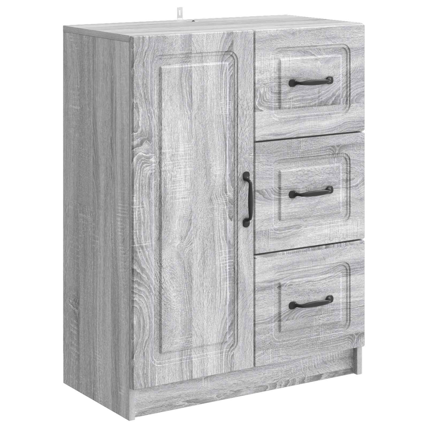 vidaXL Πλαϊνό γραφείο με συρτάρι Γκρι Sonoma 66 x 34,5 x 87 εκ.