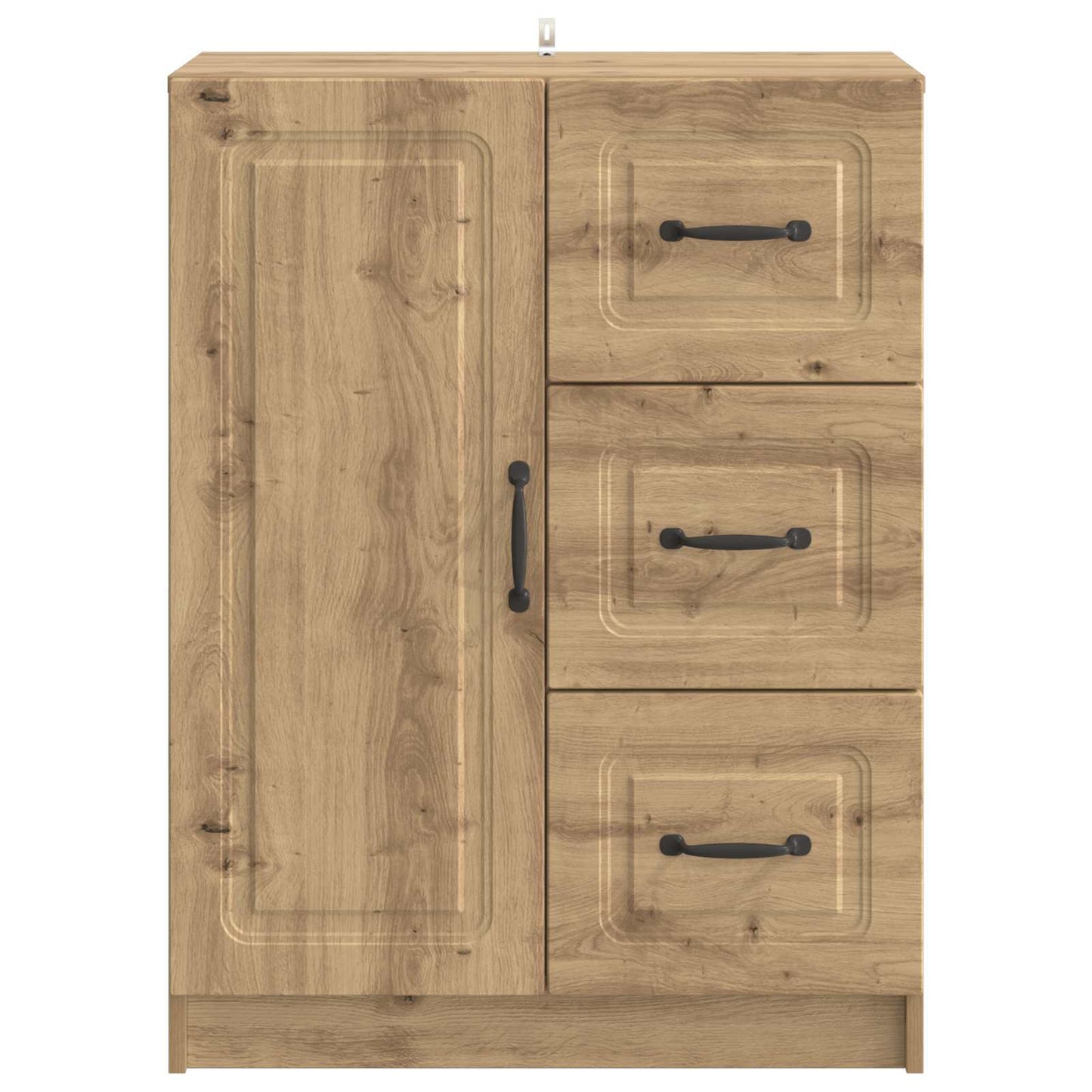 vidaXL Πλαϊνό γραφείο με συρτάρι Artisan Δρυς 66 x 34,5 x 87 εκ.