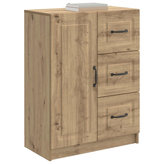 vidaXL Πλαϊνό γραφείο με συρτάρι Artisan Δρυς 66 x 34,5 x 87 εκ.