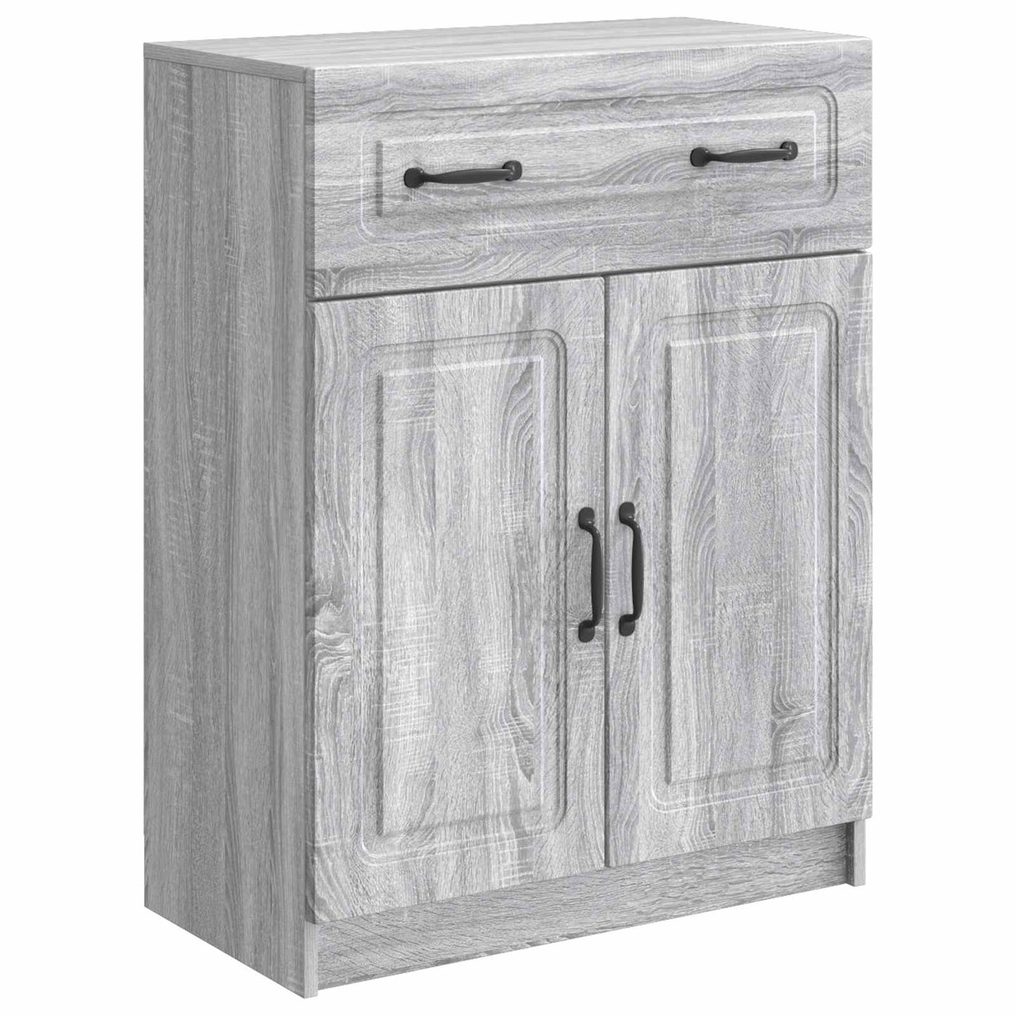 vidaXL Πλαϊνό γραφείο με συρτάρι Γκρι Sonoma 66 x 34,5 x 87 εκ.