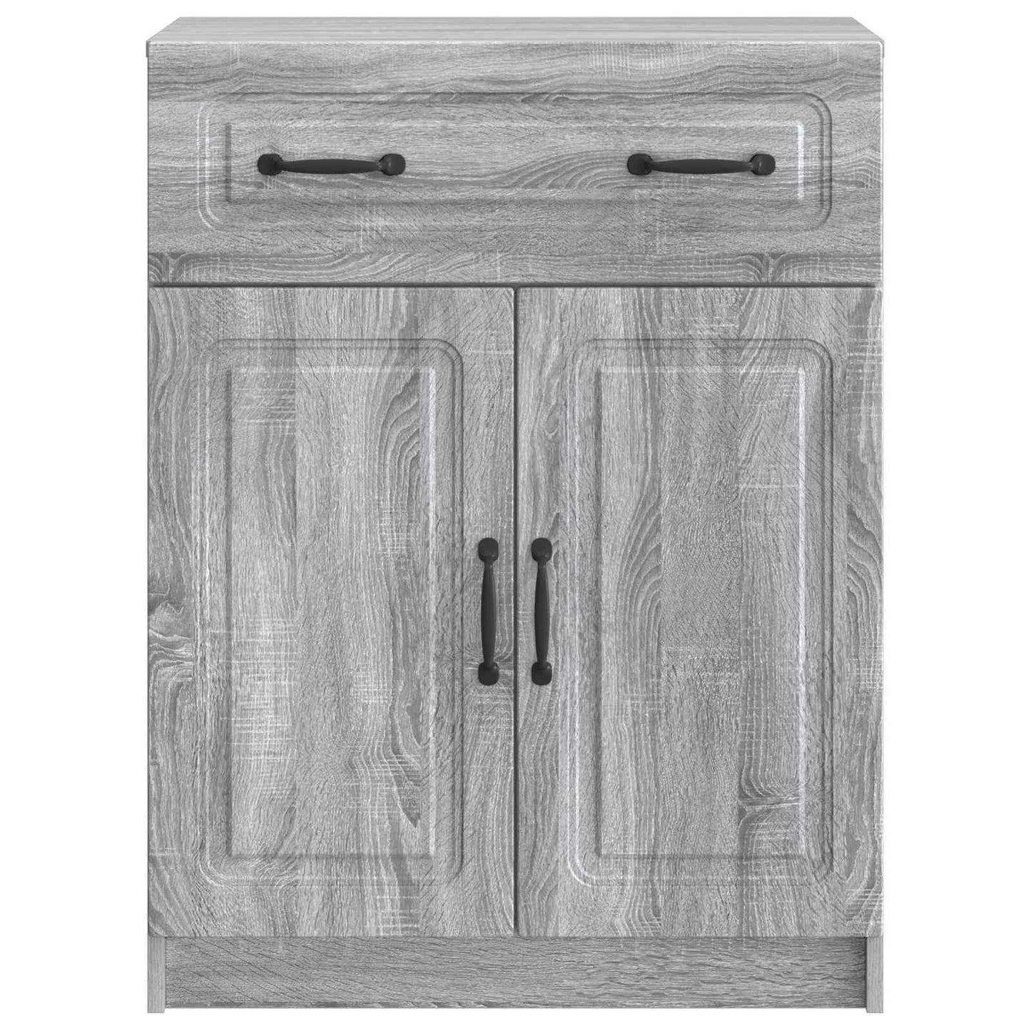vidaXL Πλαϊνό γραφείο με συρτάρι Γκρι Sonoma 66 x 34,5 x 87 εκ.