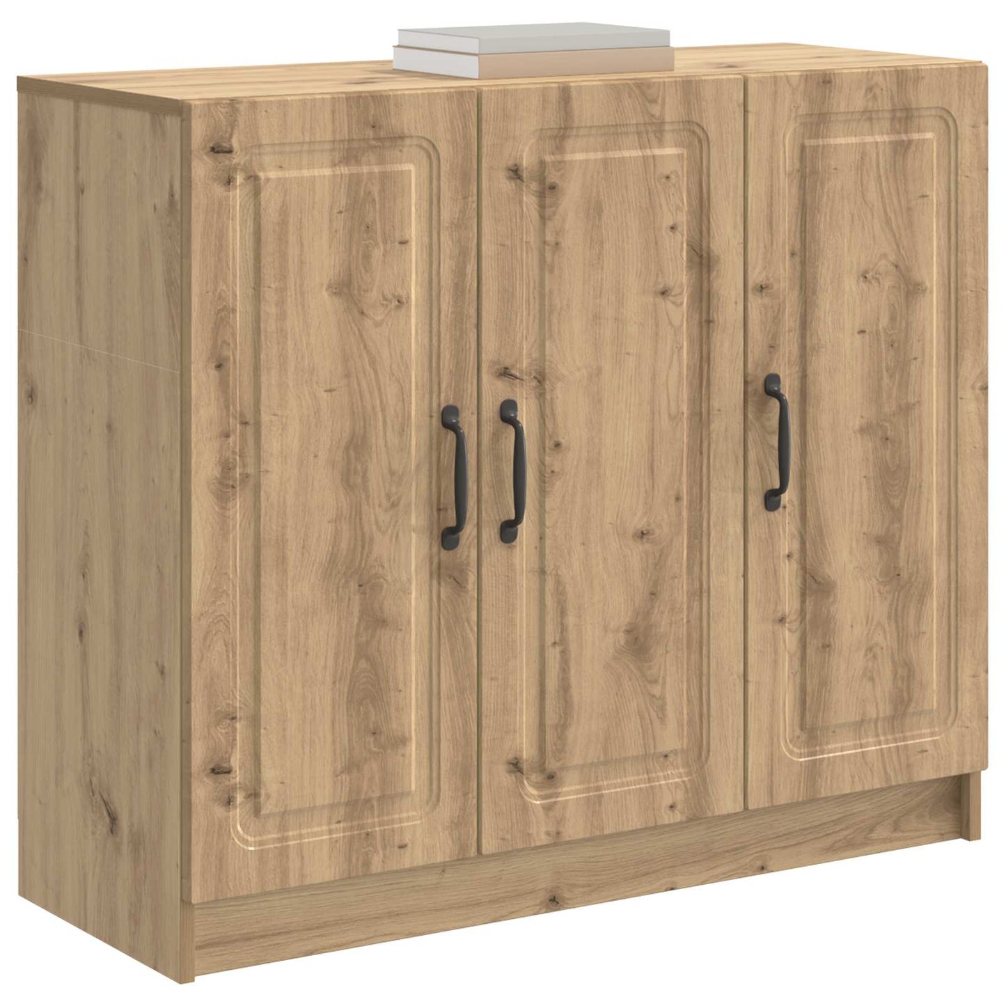vidaXL Πλαϊνό γραφείο Artisan Δρυς 89 x 34,5 x 77 εκ.