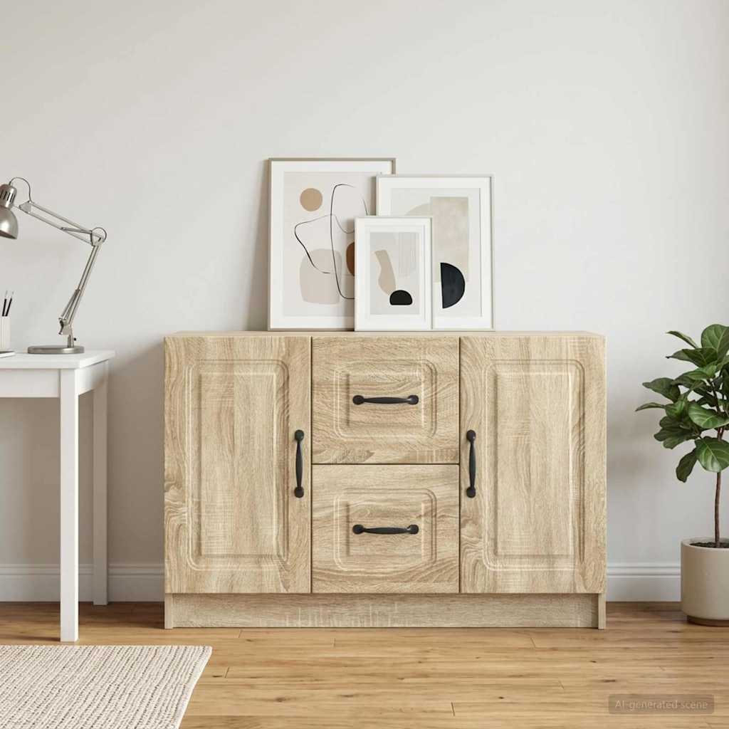 vidaXL Πλαϊνό γραφείο Sonoma Δρυς 89 x 34,5 x 57 εκ.