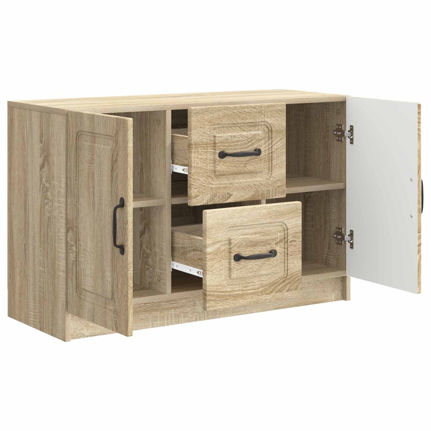 vidaXL Πλαϊνό γραφείο Sonoma Δρυς 89 x 34,5 x 57 εκ.