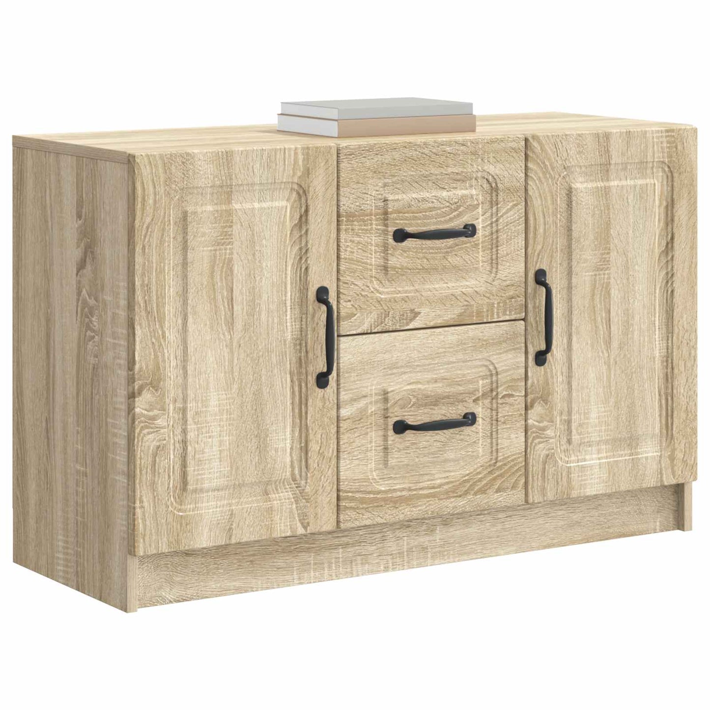 vidaXL Πλαϊνό γραφείο Sonoma Δρυς 89 x 34,5 x 57 εκ.