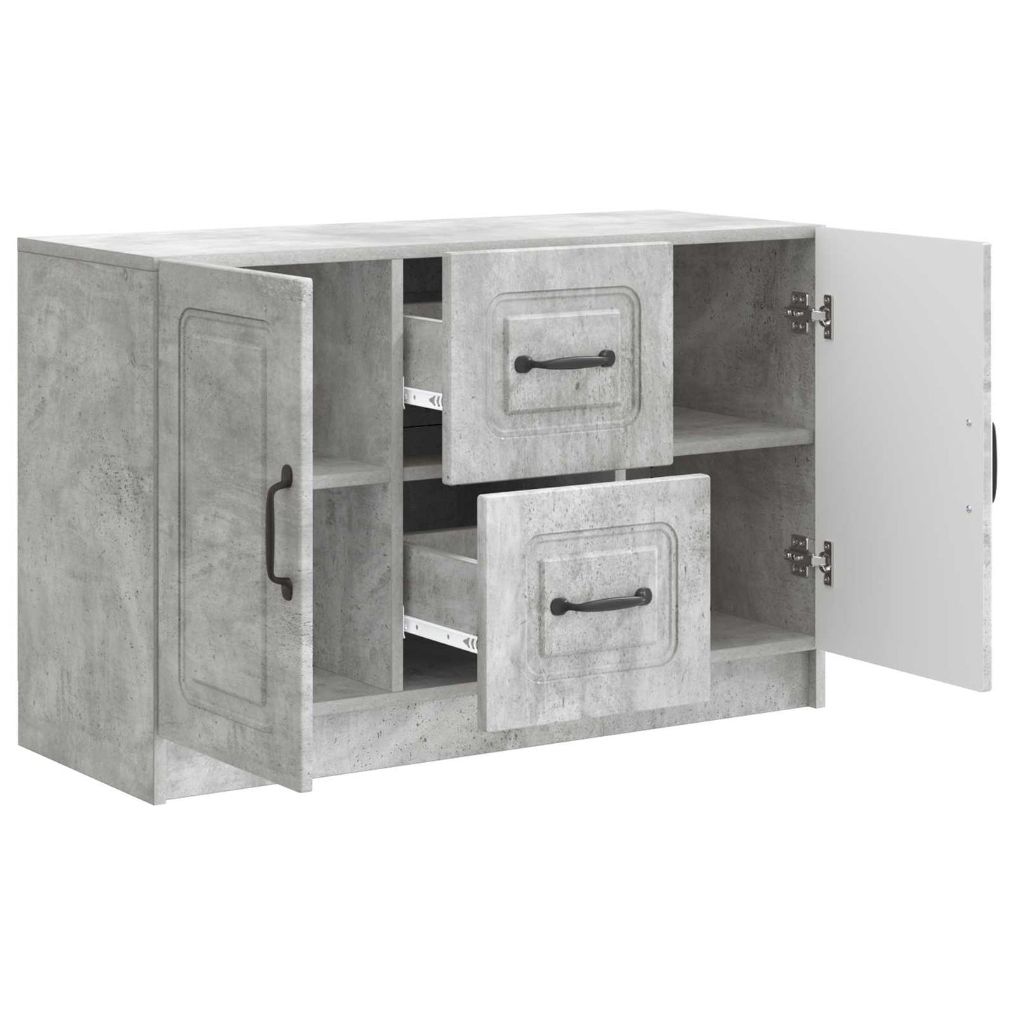 vidaXL Πλαϊνό γραφείο Γκρι Σκυροδέματος 89 x 34,5 x 57 εκ.