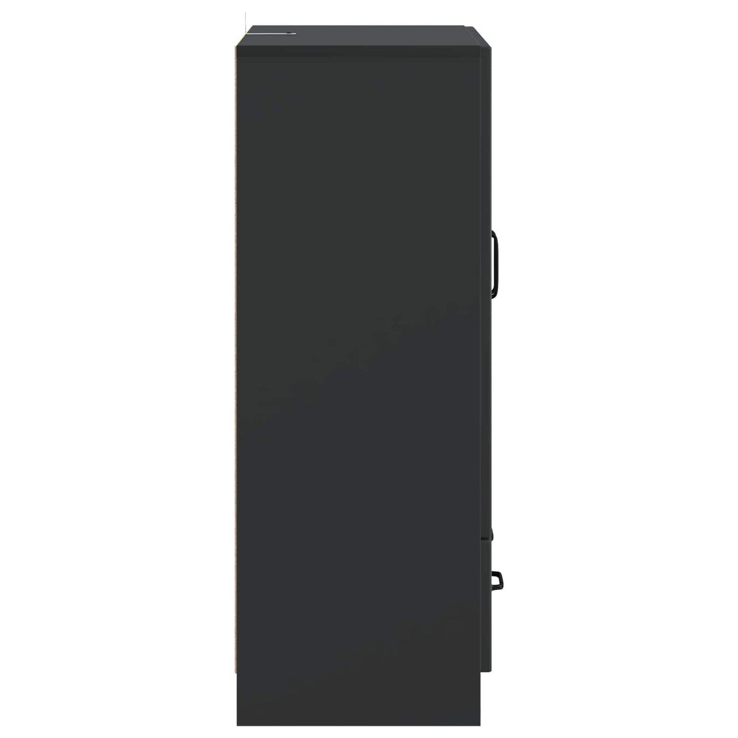 vidaXL Πλαϊνό γραφείο Μαύρο 66 x 34,5 x 92 εκ. Επεξεργασμένο Ξύλο