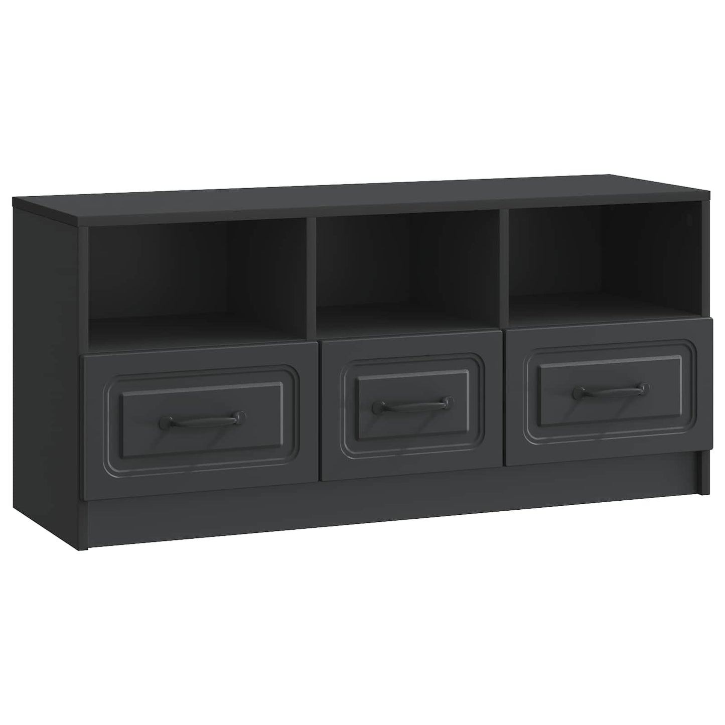 vidaXL Ντουλάπι TV Μαύρο 102 x 34,5 x 47 εκ Επεξεργασμένο Ξύλο