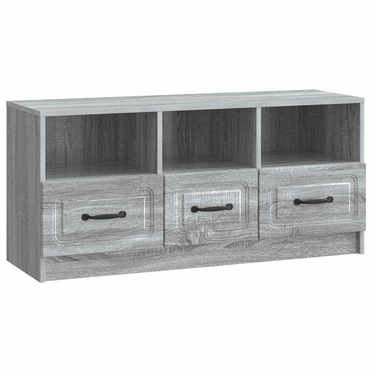 vidaXL Ντουλάπι TV Γκρι Sonoma 102 x 34,5 x 47 εκ Επεξεργασμένο Ξύλο