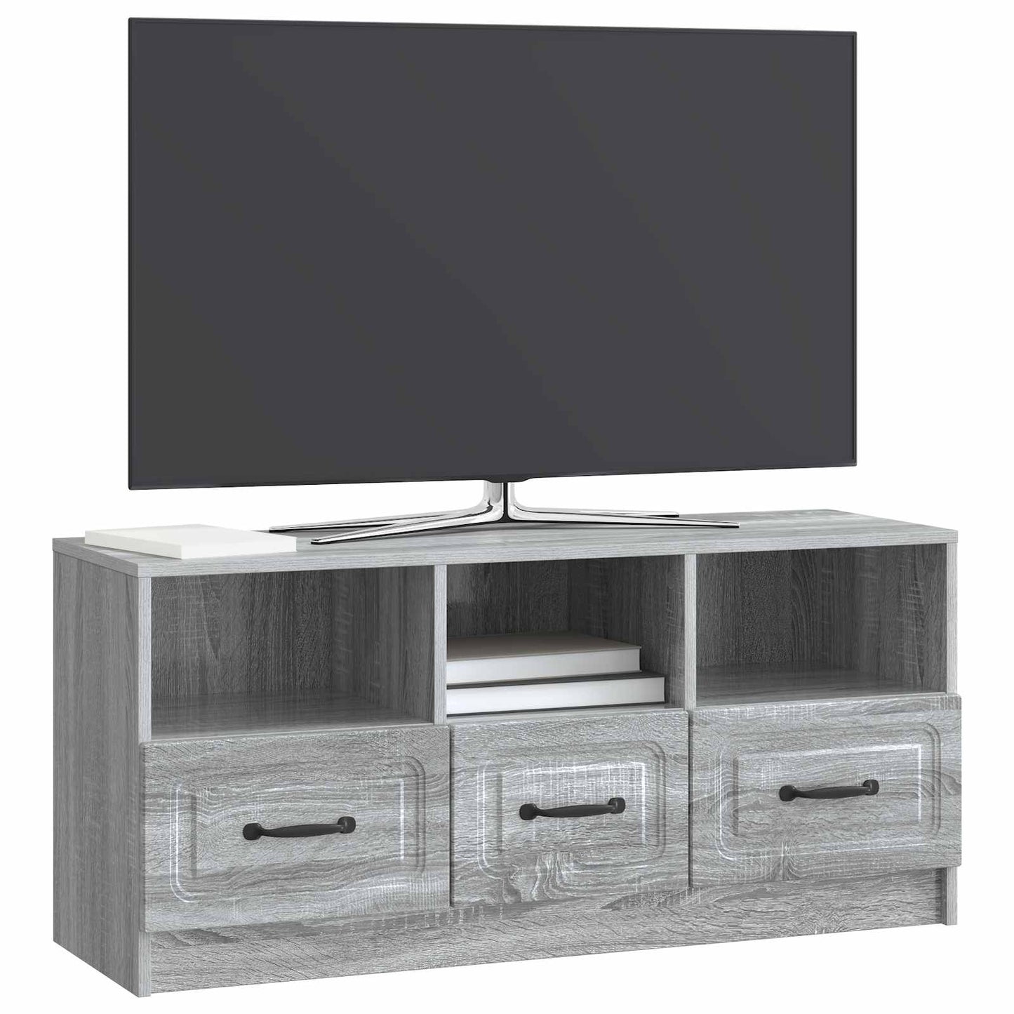 vidaXL Ντουλάπι TV Γκρι Sonoma 102 x 34,5 x 47 εκ Επεξεργασμένο Ξύλο