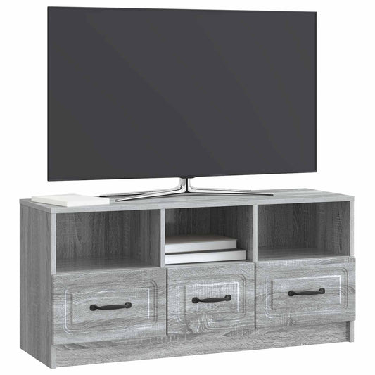 vidaXL Ντουλάπι TV Γκρι Sonoma 102 x 34,5 x 47 εκ Επεξεργασμένο Ξύλο