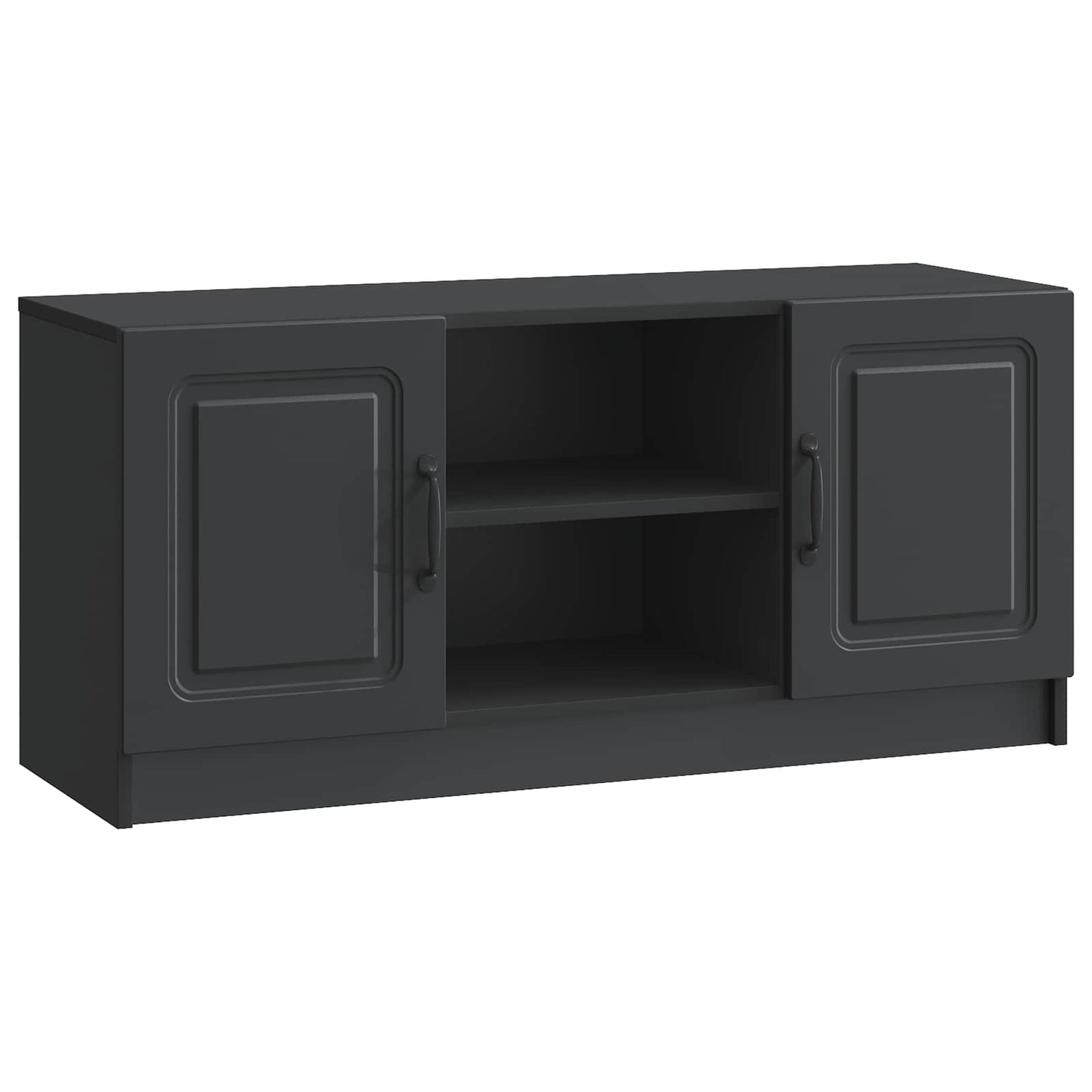 vidaXL Ντουλάπι TV Μαύρο 102 x 34,5 x 47 εκ Επεξεργασμένο Ξύλο