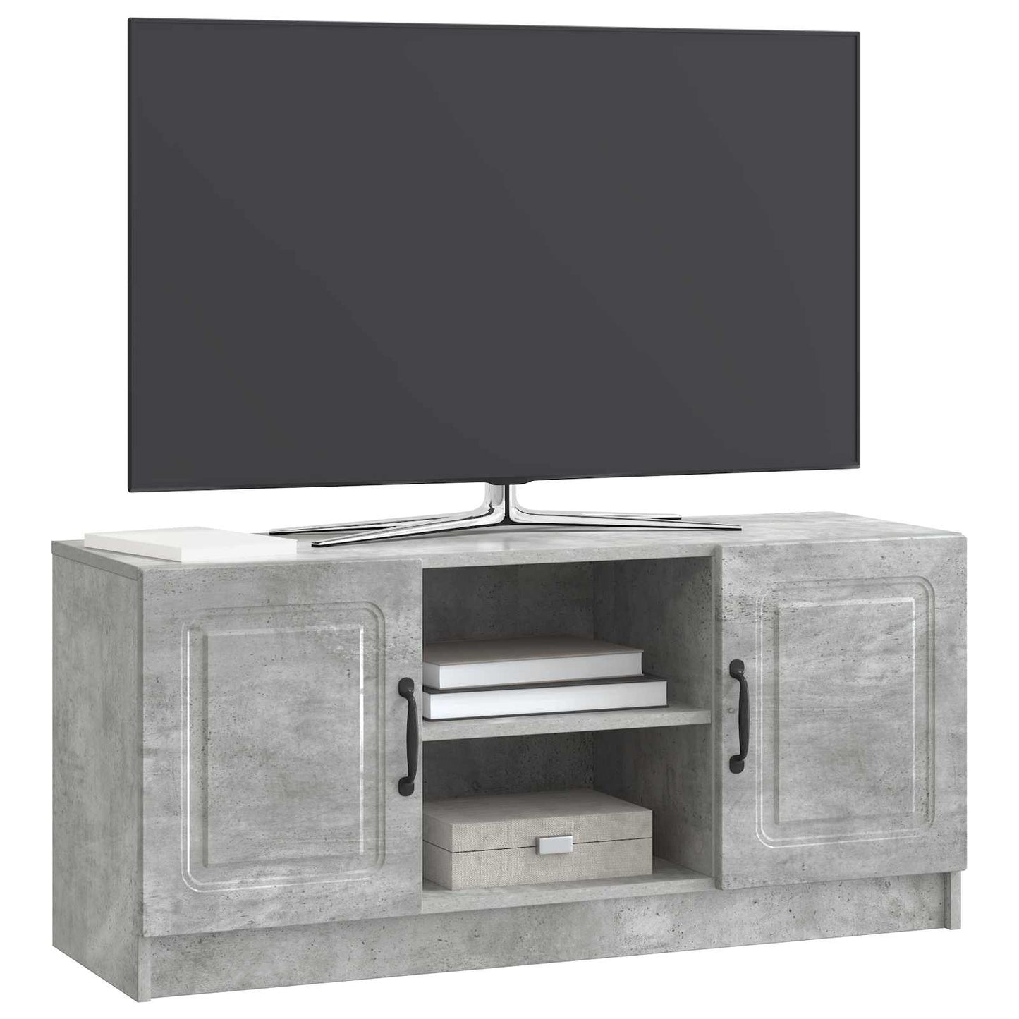vidaXL Ντουλάπι TV Γκρι Σκυροδέματος 102 x 34,5 x 47 εκ