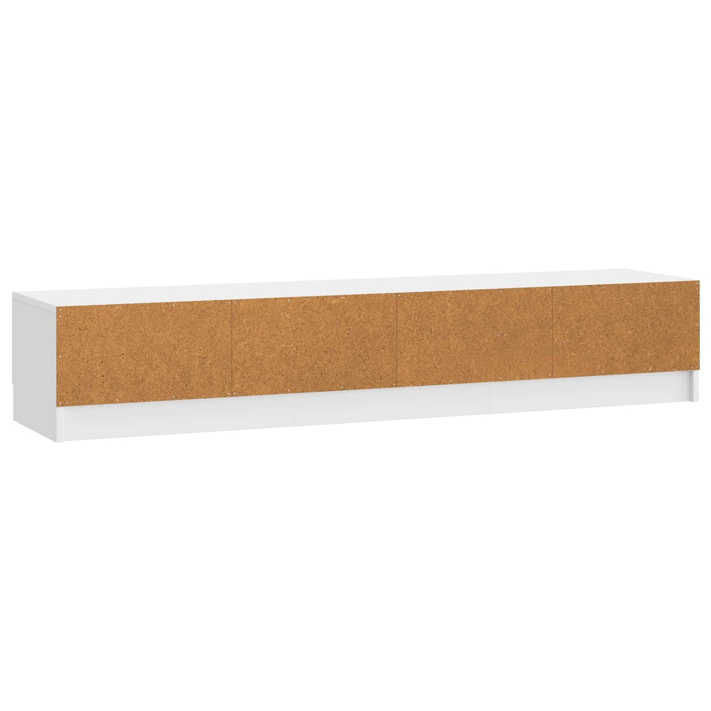 vidaXL Ντουλάπι TV με συρτάρι Γυαλιστερό Λευκό 147 x 34,5 x 27 εκ